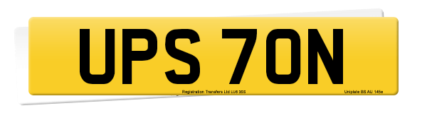 Registration number UPS 70N
